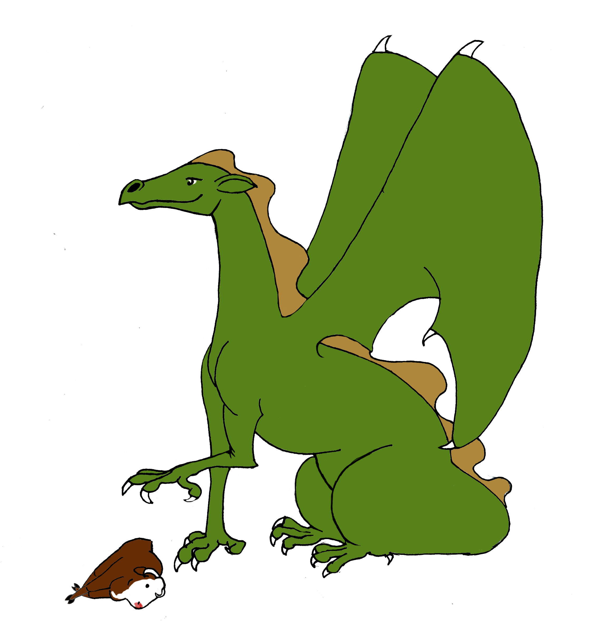 Herbert brings a cow